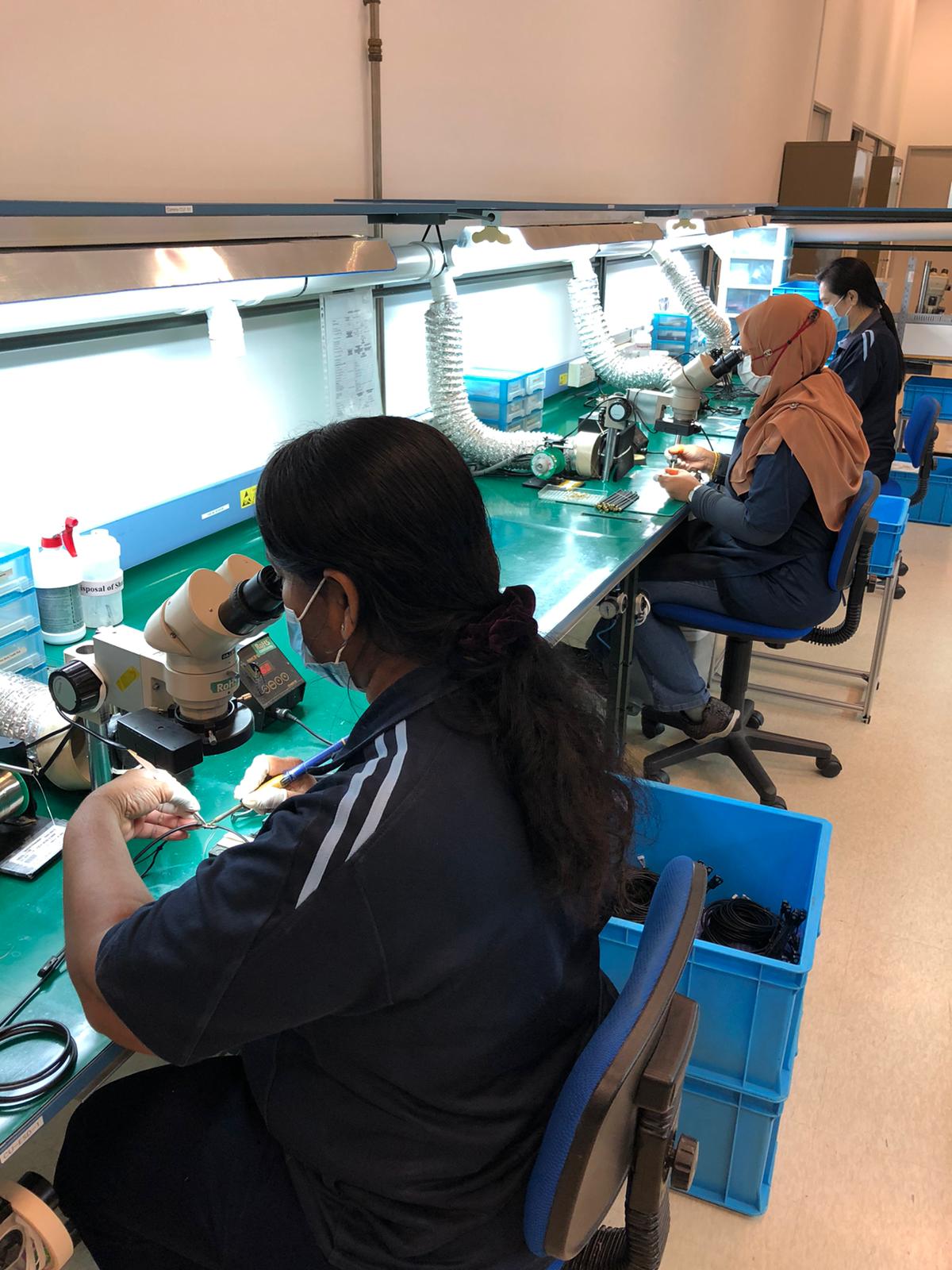 A view of the manufacturing process at Intricon, a global leader in micromedical technology and joint development manufacturer