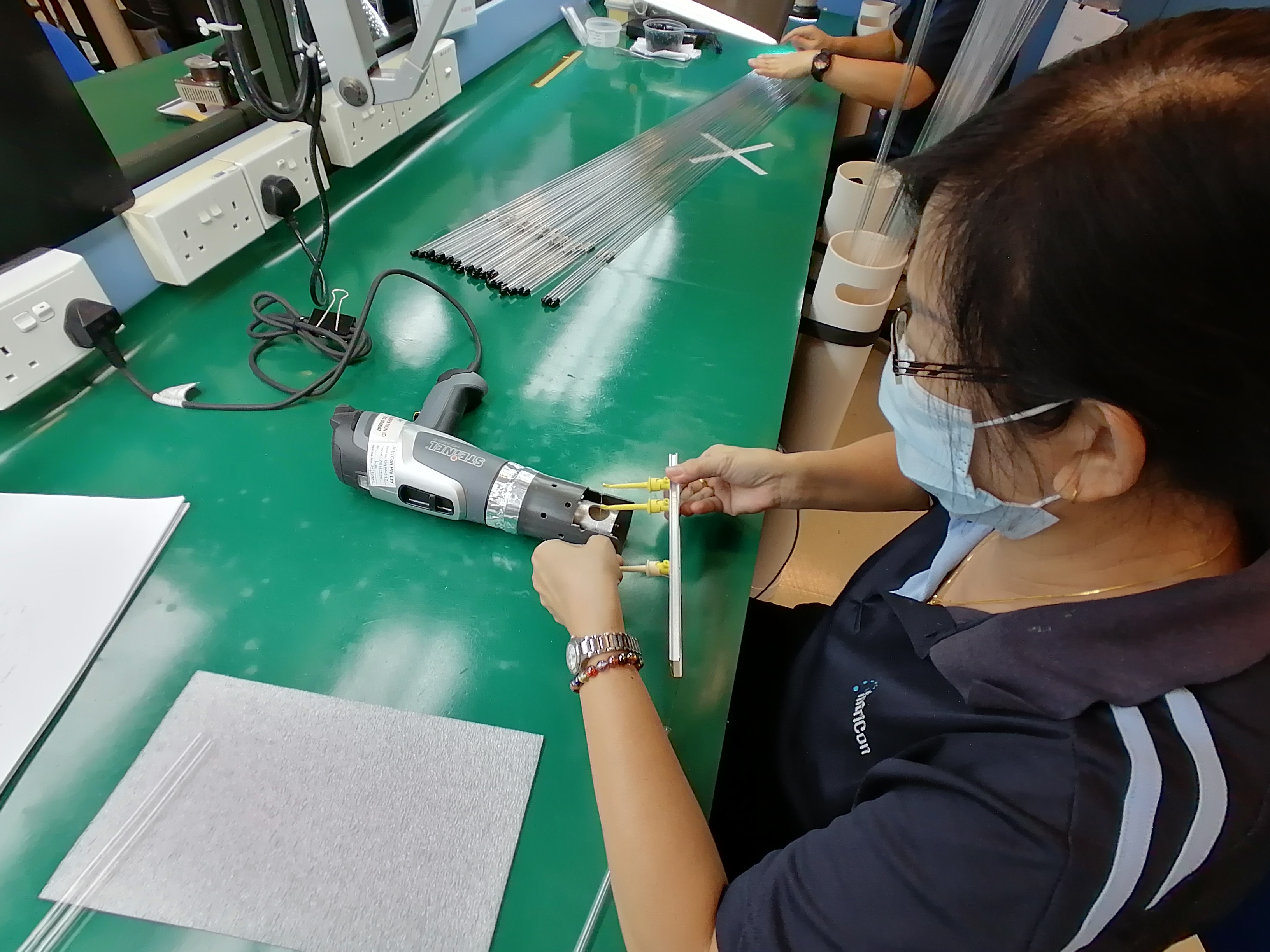 A view of the manufacturing process at Intricon, a global leader in micromedical technology and joint development manufacturer