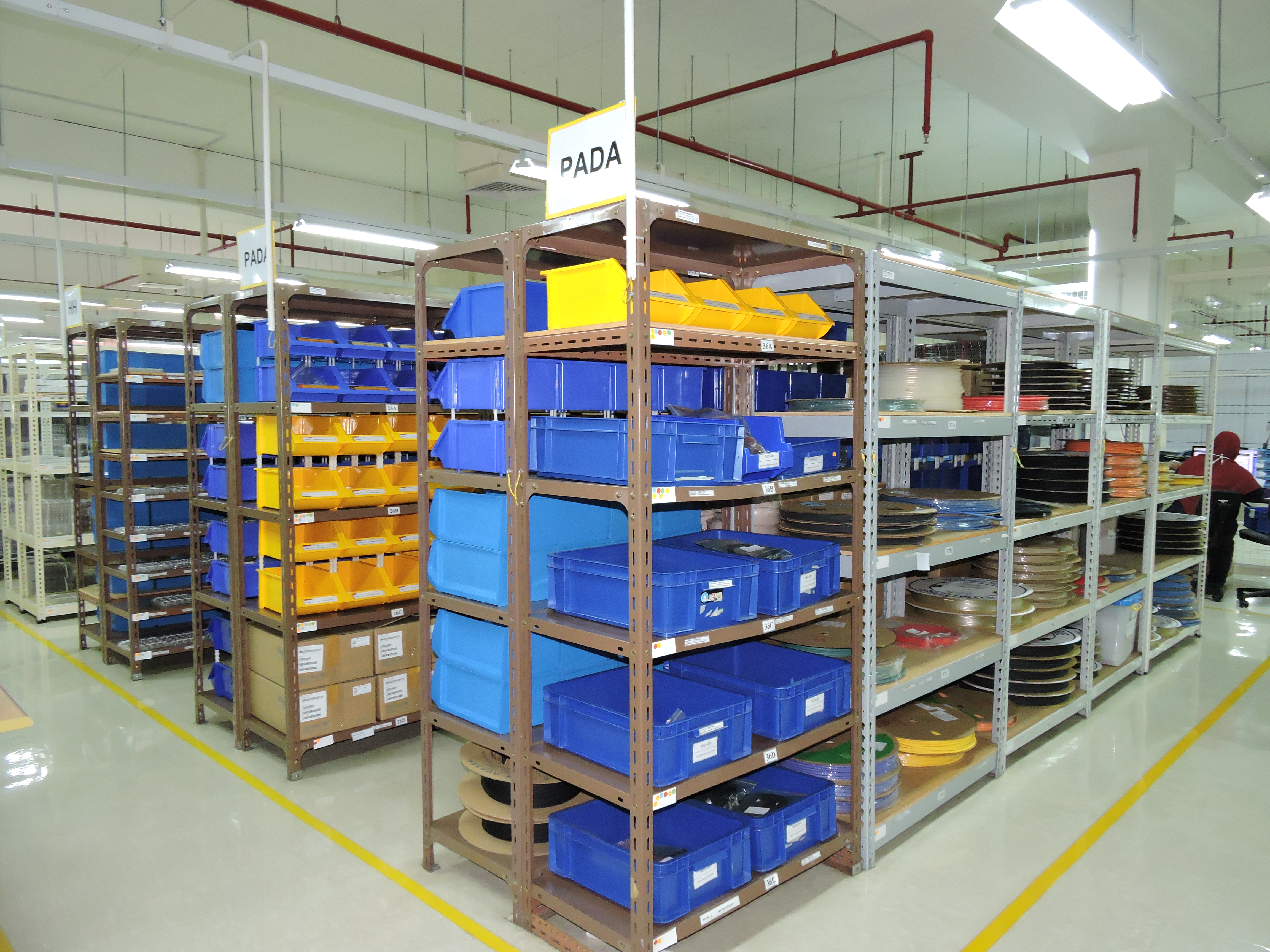 Warehouse space at Intricon, a global leader in micromedical technology and joint development manufacturer